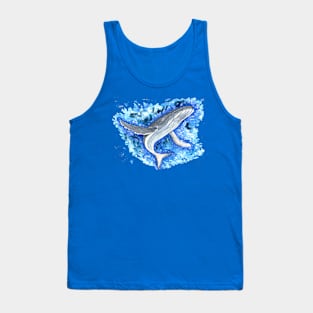 Humpback Watercolor Tank Top